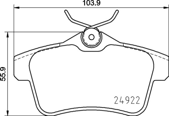 A.B.S. P 06 102 BREMBO Bremsbelagsatz, Scheibenbremse